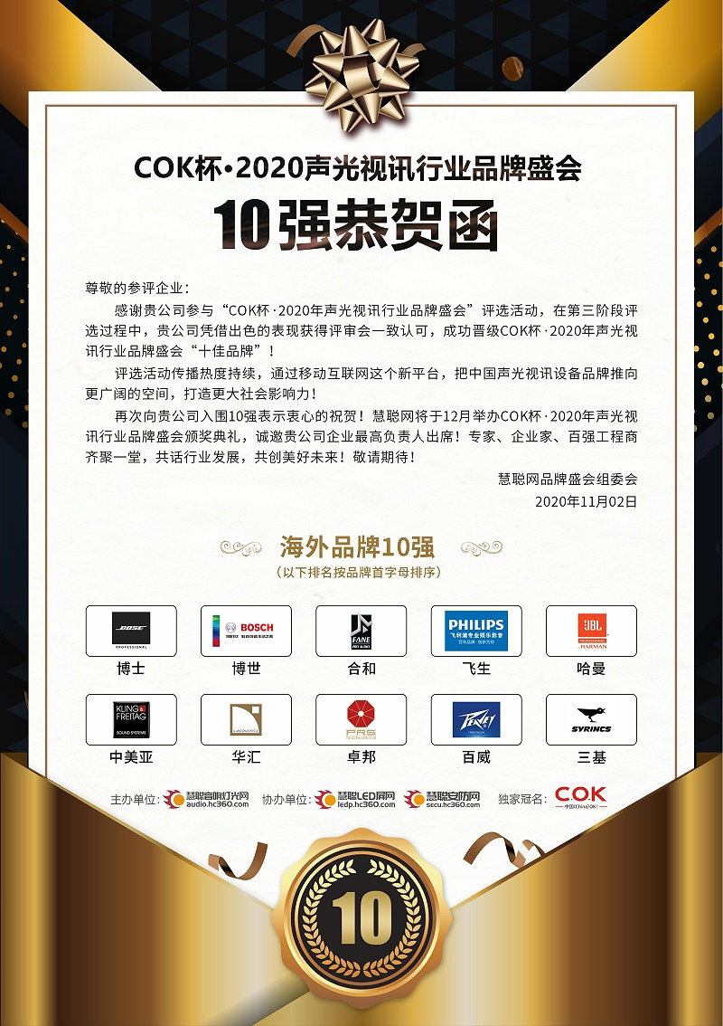 喜訊|ZOBO绿巨人黄色下载旗下品牌PRS榮獲十佳海外品牌